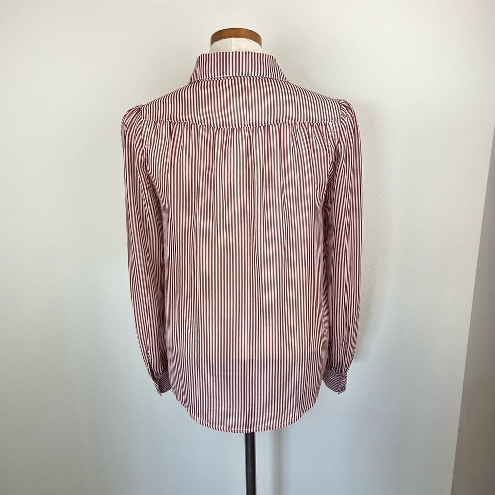 ModCloth Be Buzzworthy Striped Button-Up Top - Picture 6 of 7